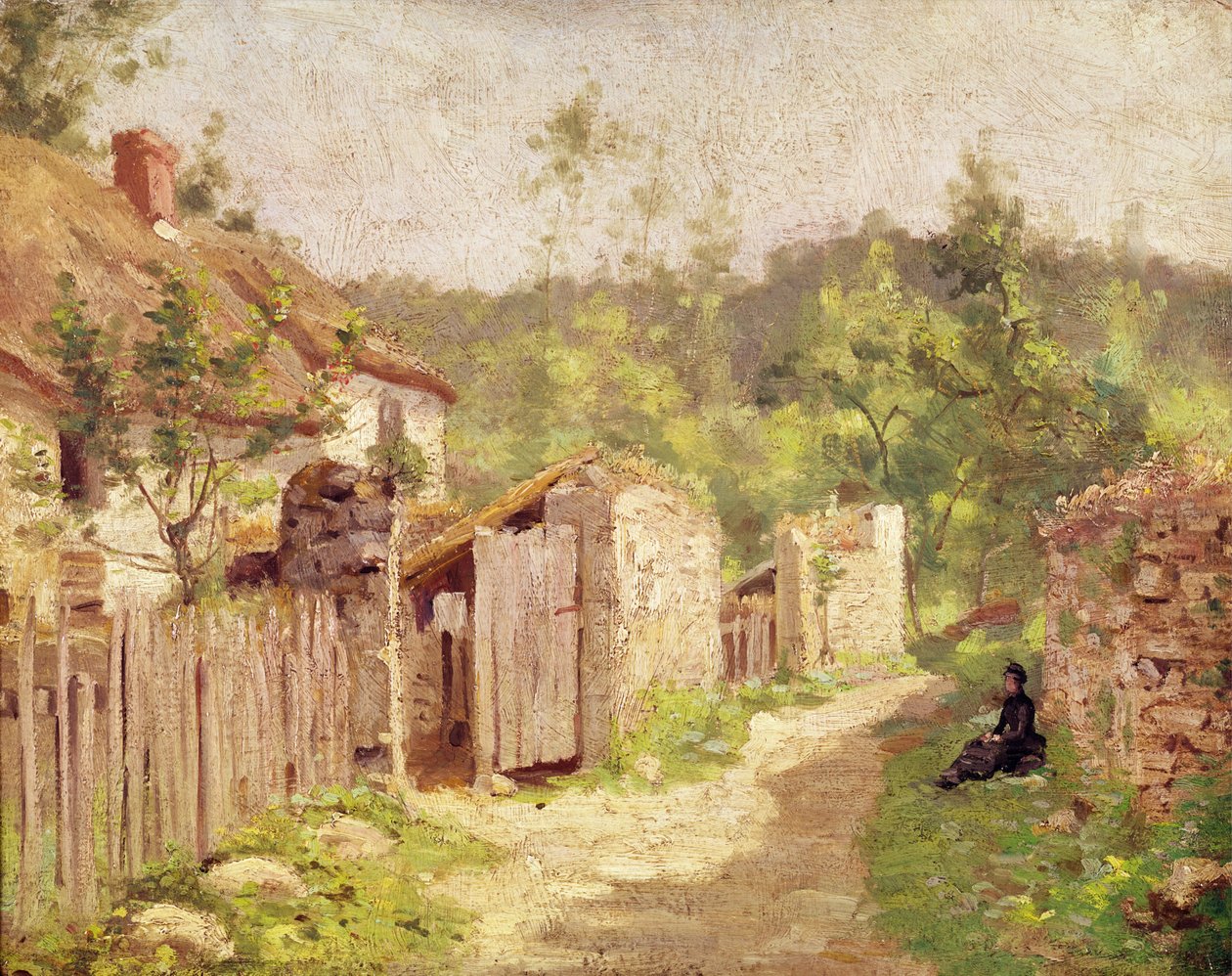 Casa di Daumier a Valmondois da Camille Jacob Pissarro