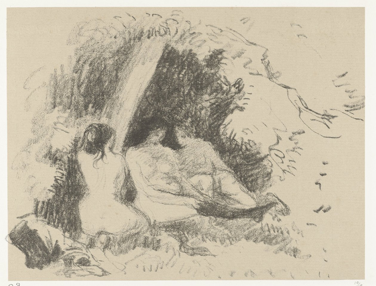 Tre donne nude da Camille Jacob Pissarro