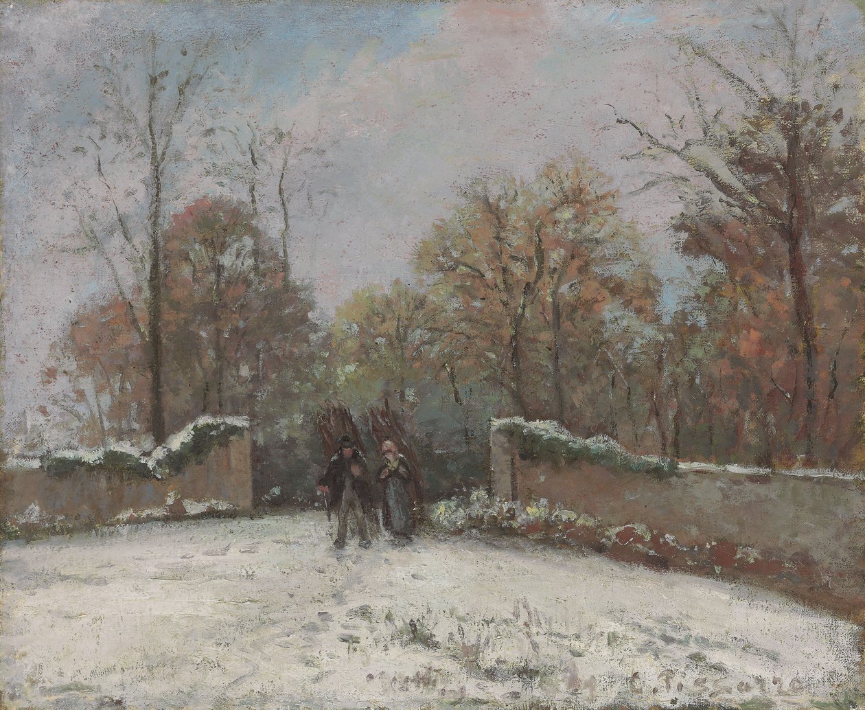 Entrando nella foresta di Marly da Camille Jacob Pissarro
