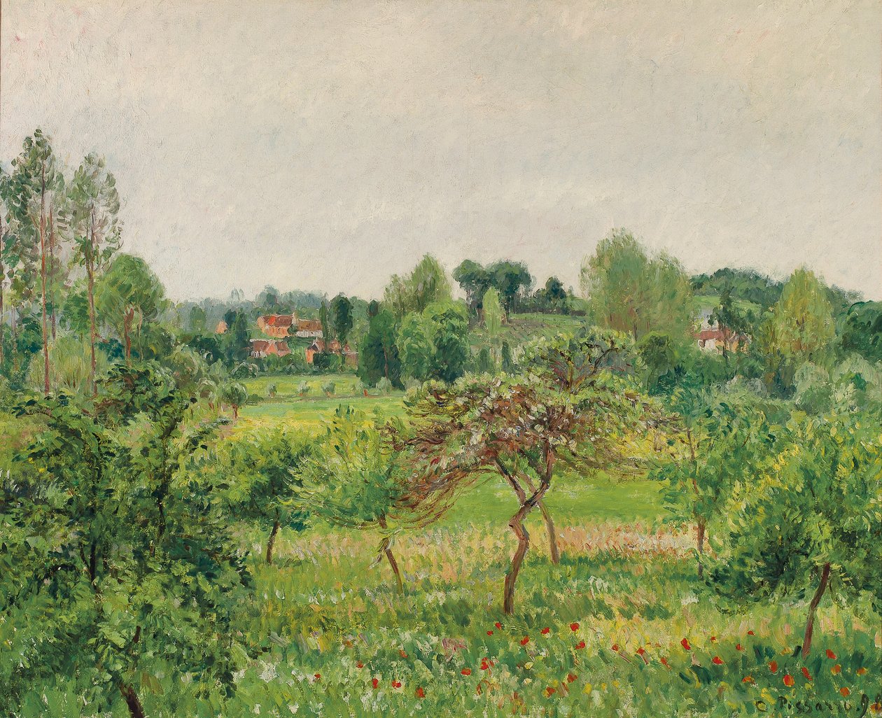 Giugno, tempo piovoso, Eragny da Camille Jacob Pissarro