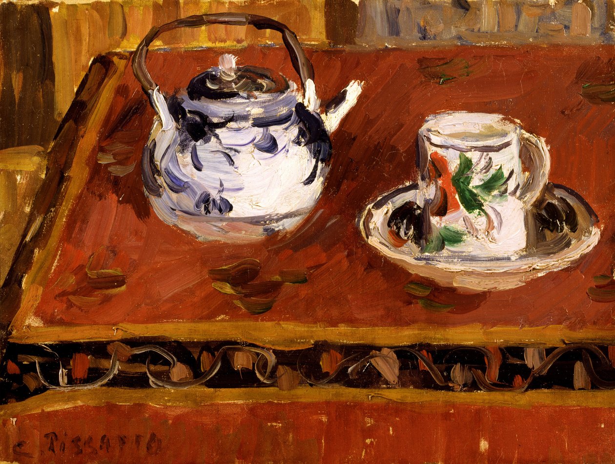 Natura morta, tazza e teiera da Camille Jacob Pissarro