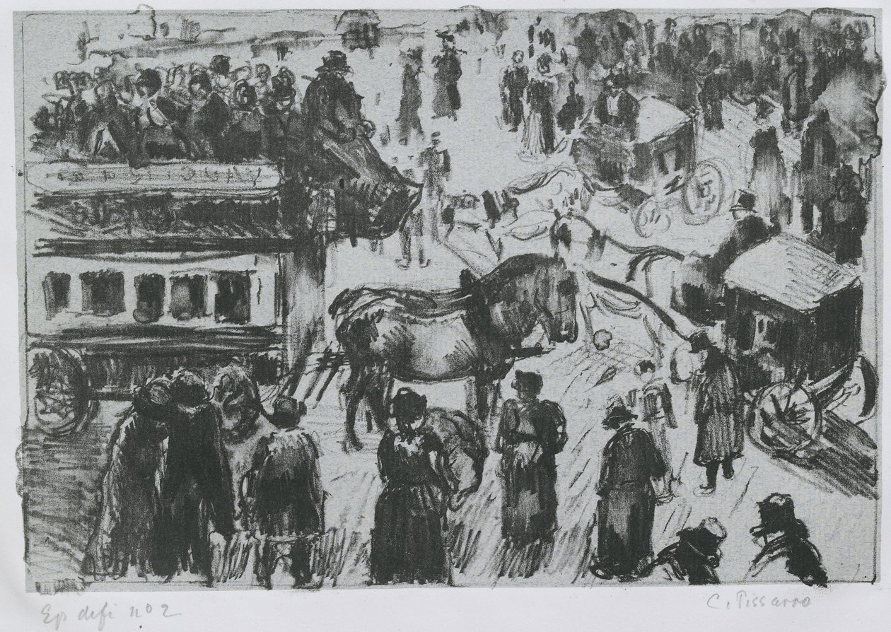 Place du Havre, a Parigi, c. 1897 da Camille Jacob Pissarro