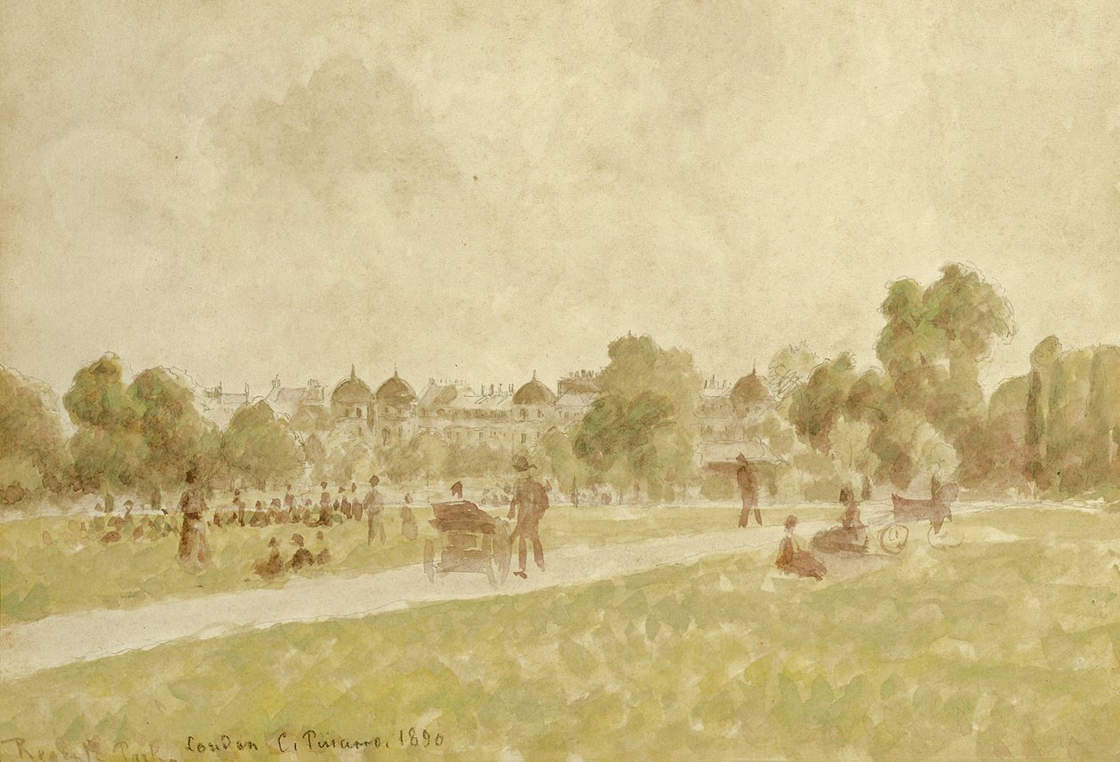 Regents Park, Londra, 1890 da Camille Jacob Pissarro