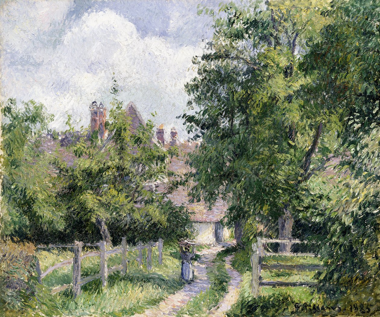 Saint-Martin, vicino a Gisors, 1885 da Camille Jacob Pissarro