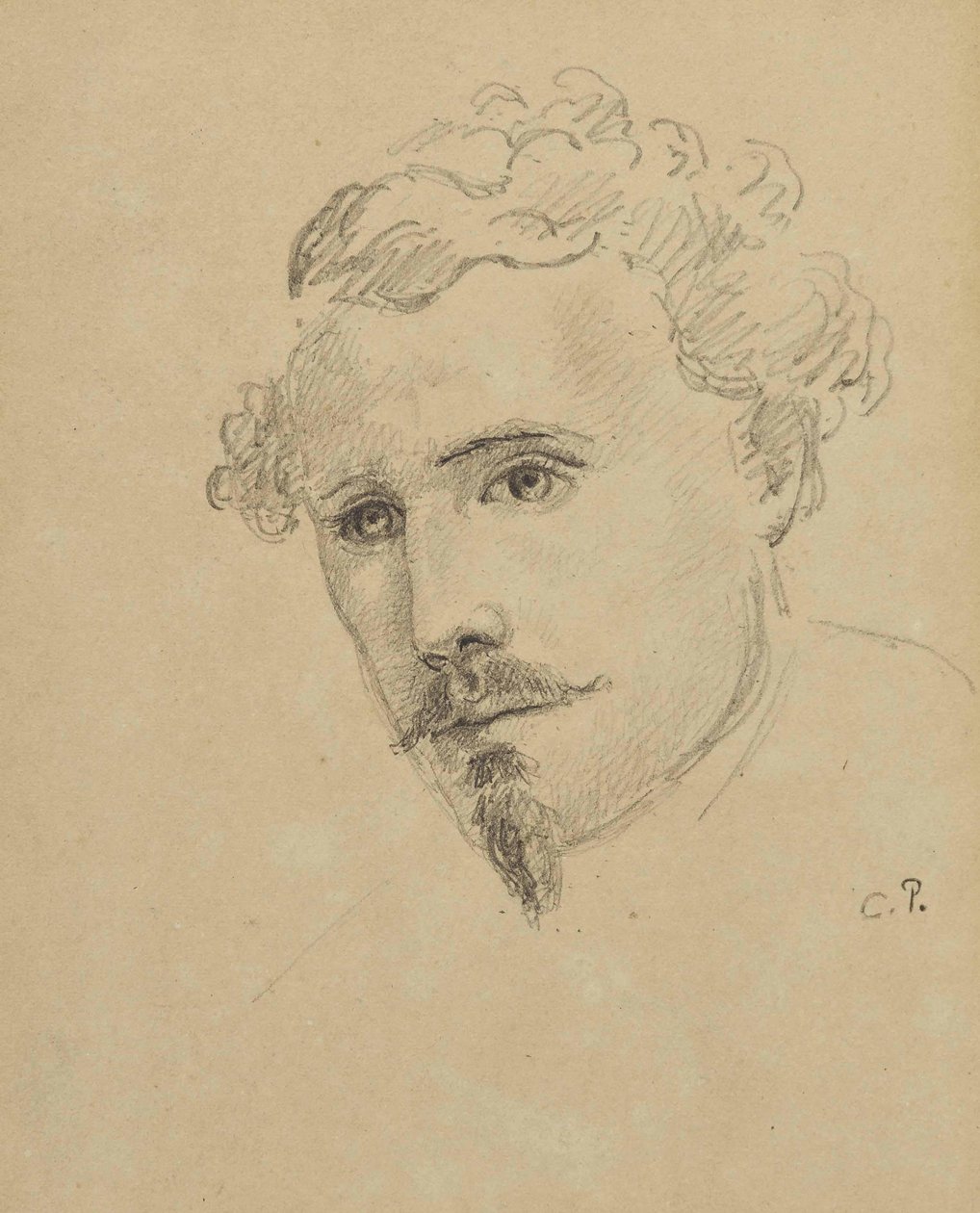 Autoritratto, c. 1853 da Camille Jacob Pissarro