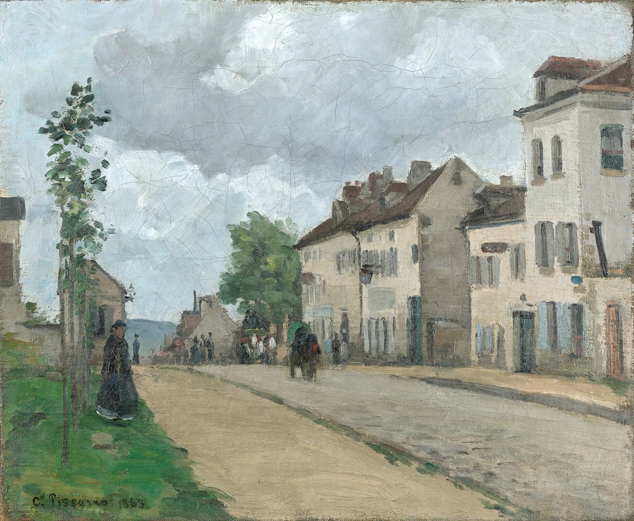 Strada a Pontoise (Rue de Gisors) da Camille Jacob Pissarro