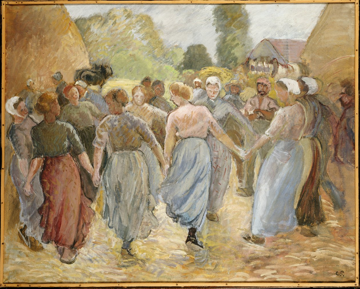 Il cerchio, c.1884 da Camille Jacob Pissarro