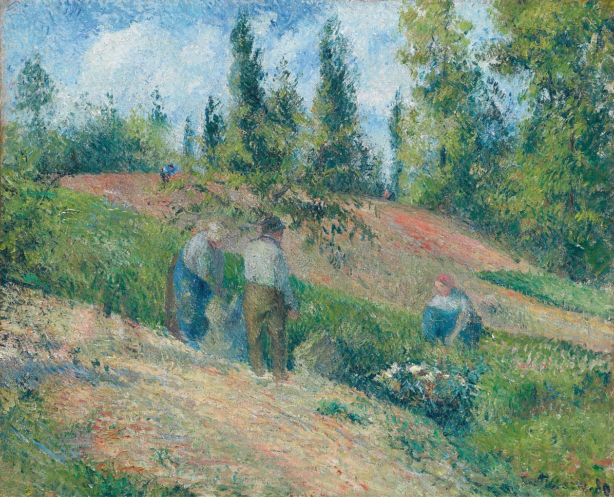 Il raccolto, Pontoise, 1880 da Camille Jacob Pissarro