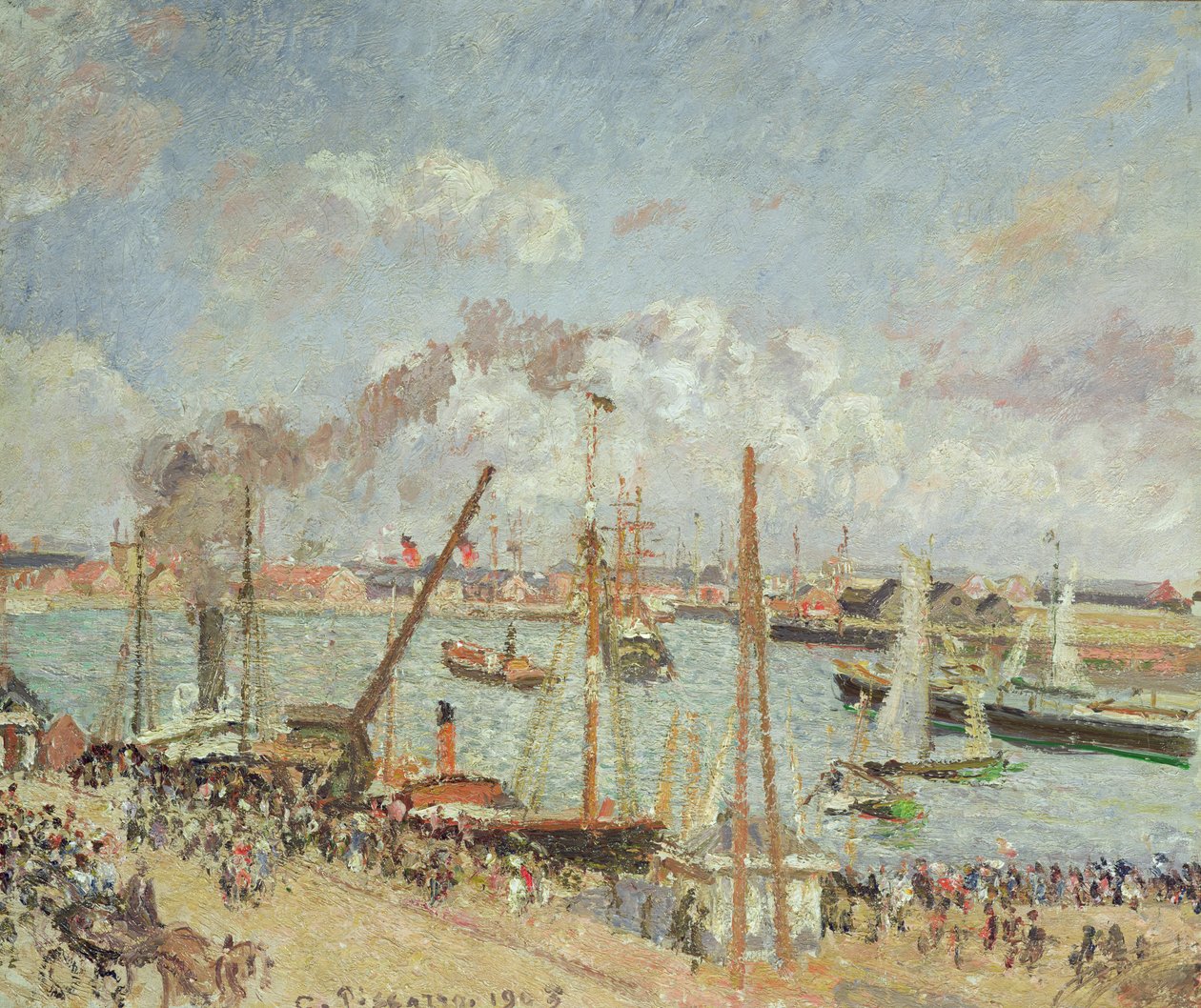 Il porto di Le Havre, pomeriggio, sole, 1903 da Camille Jacob Pissarro