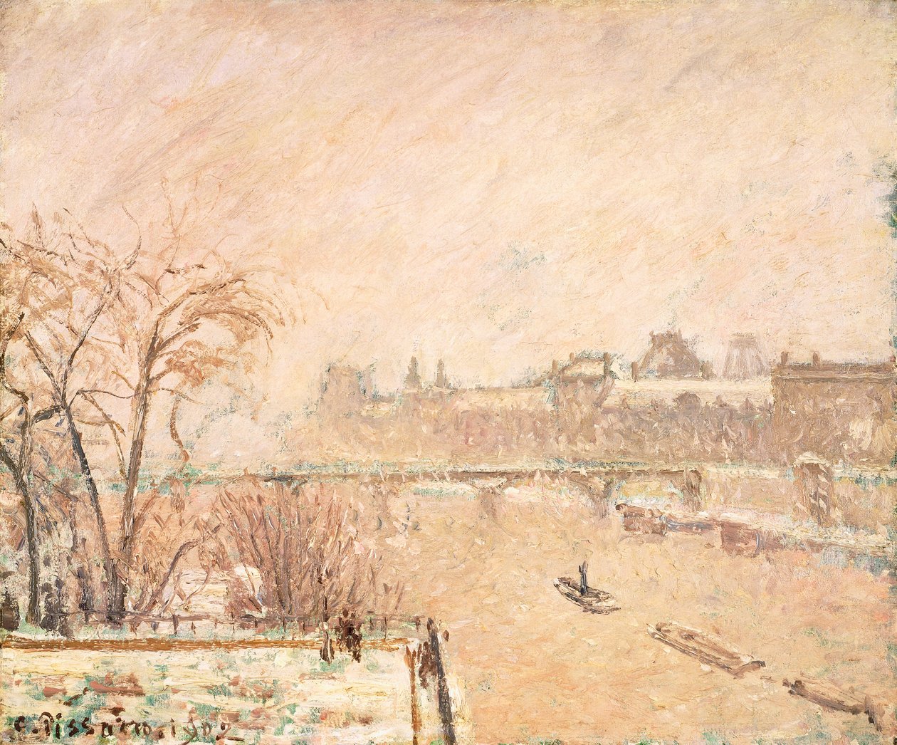 La Senna dal Pont-Neuf da Camille Jacob Pissarro