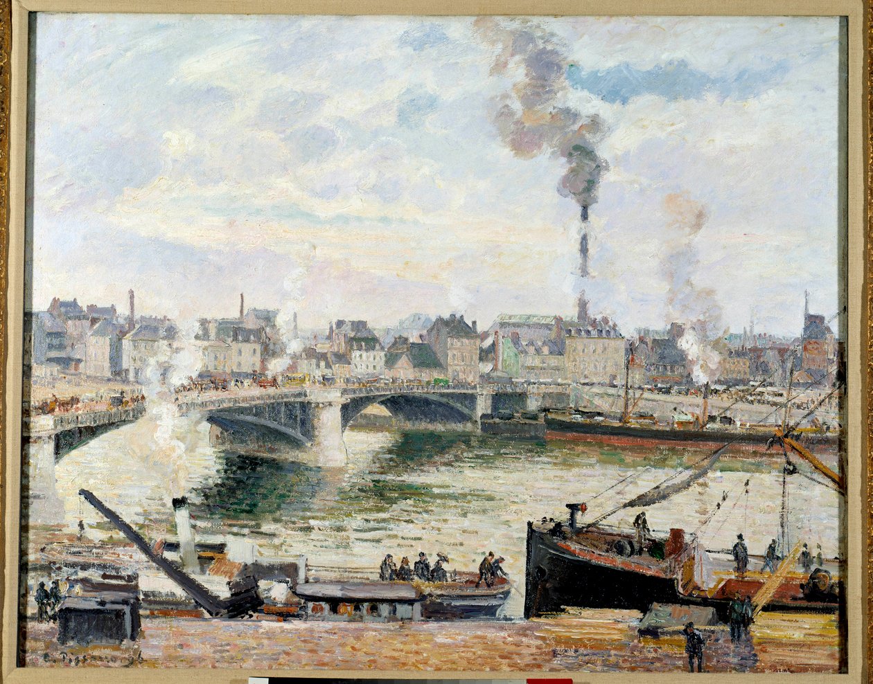 Il grande ponte di Rouen da Camille Jacob Pissarro