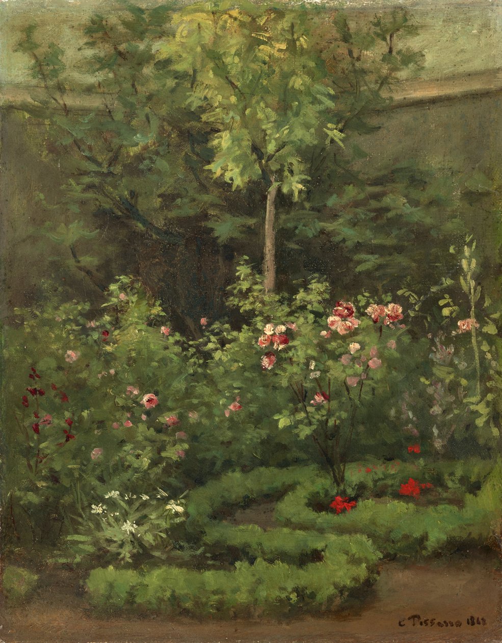 Un giardino di rose da Camille Jacob Pissarro