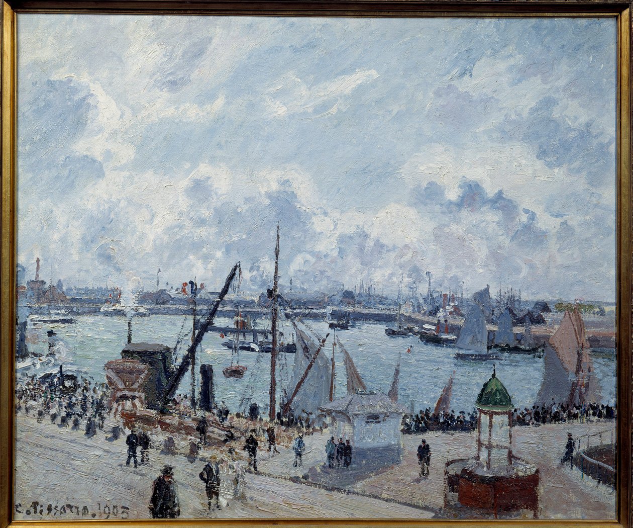 Avant port du Havre, quai de Southampton da Camille Jacob Pissarro