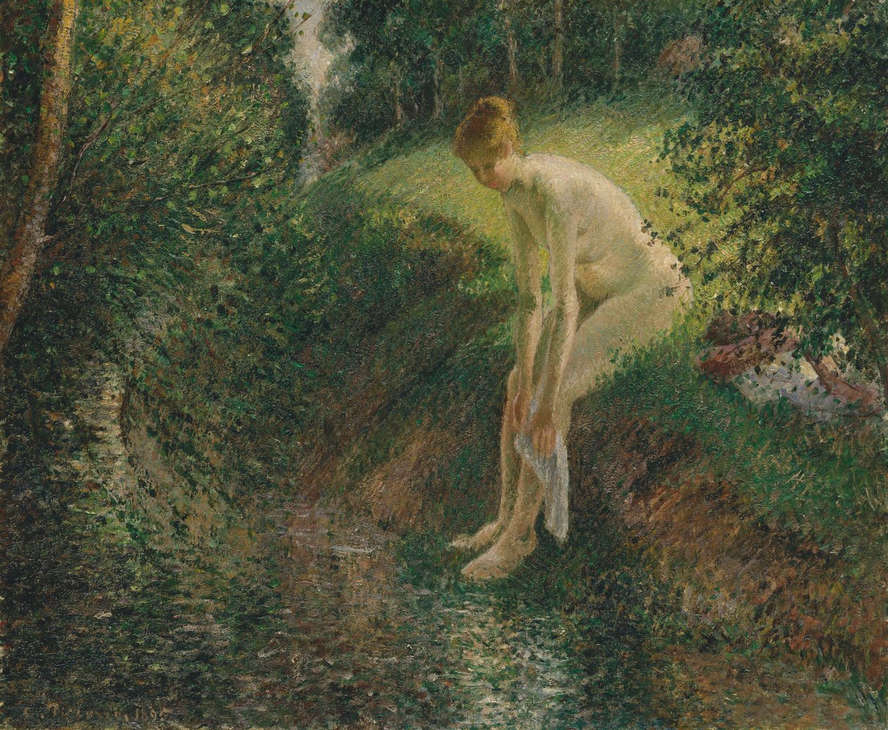 Bagnante nel bosco, 1895 da Camille Jacob Pissarro