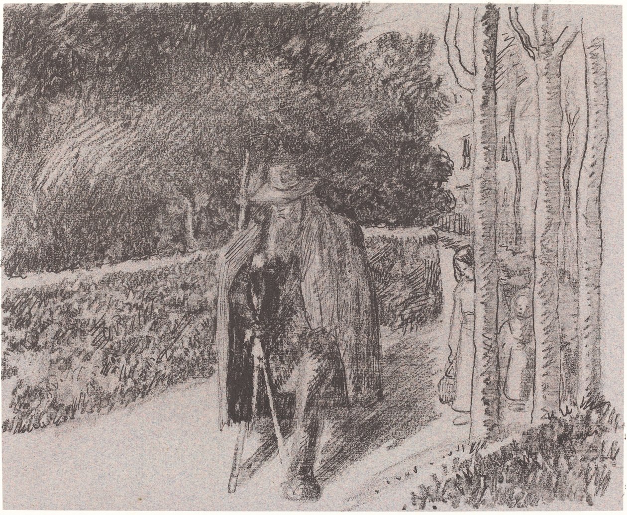 Mendicante con Stampella, 1897 da Camille Pissarro