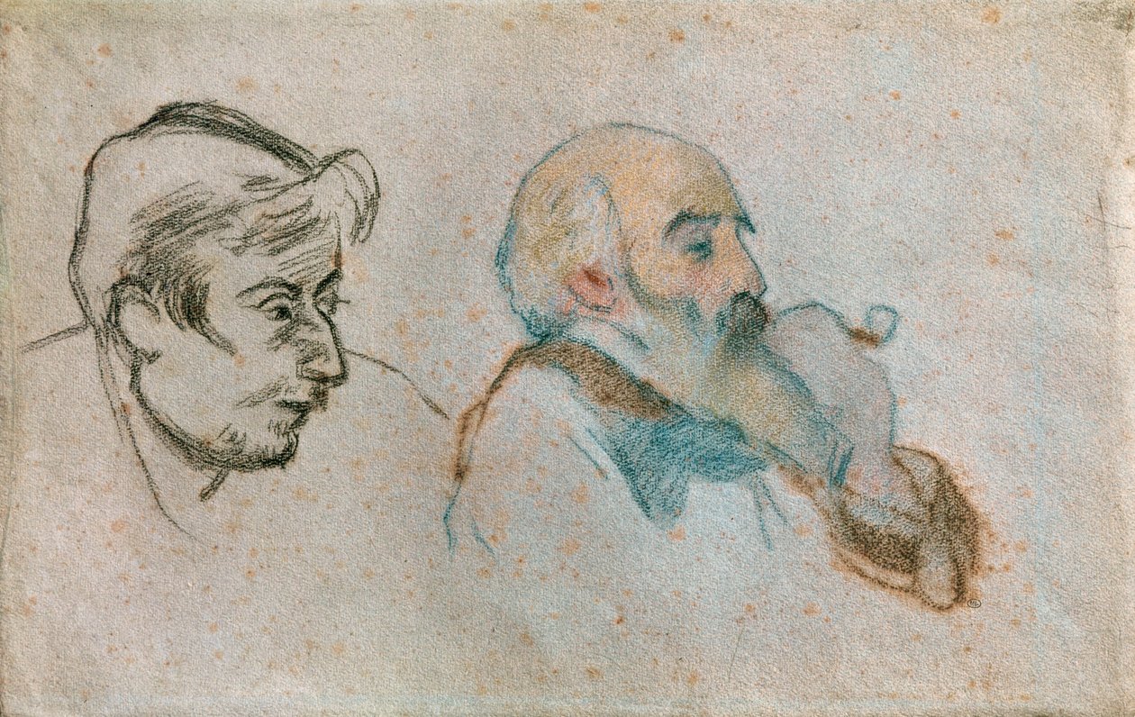 Doppi ritratti di Gauguin e Pissarro ... da Camille Pissarro