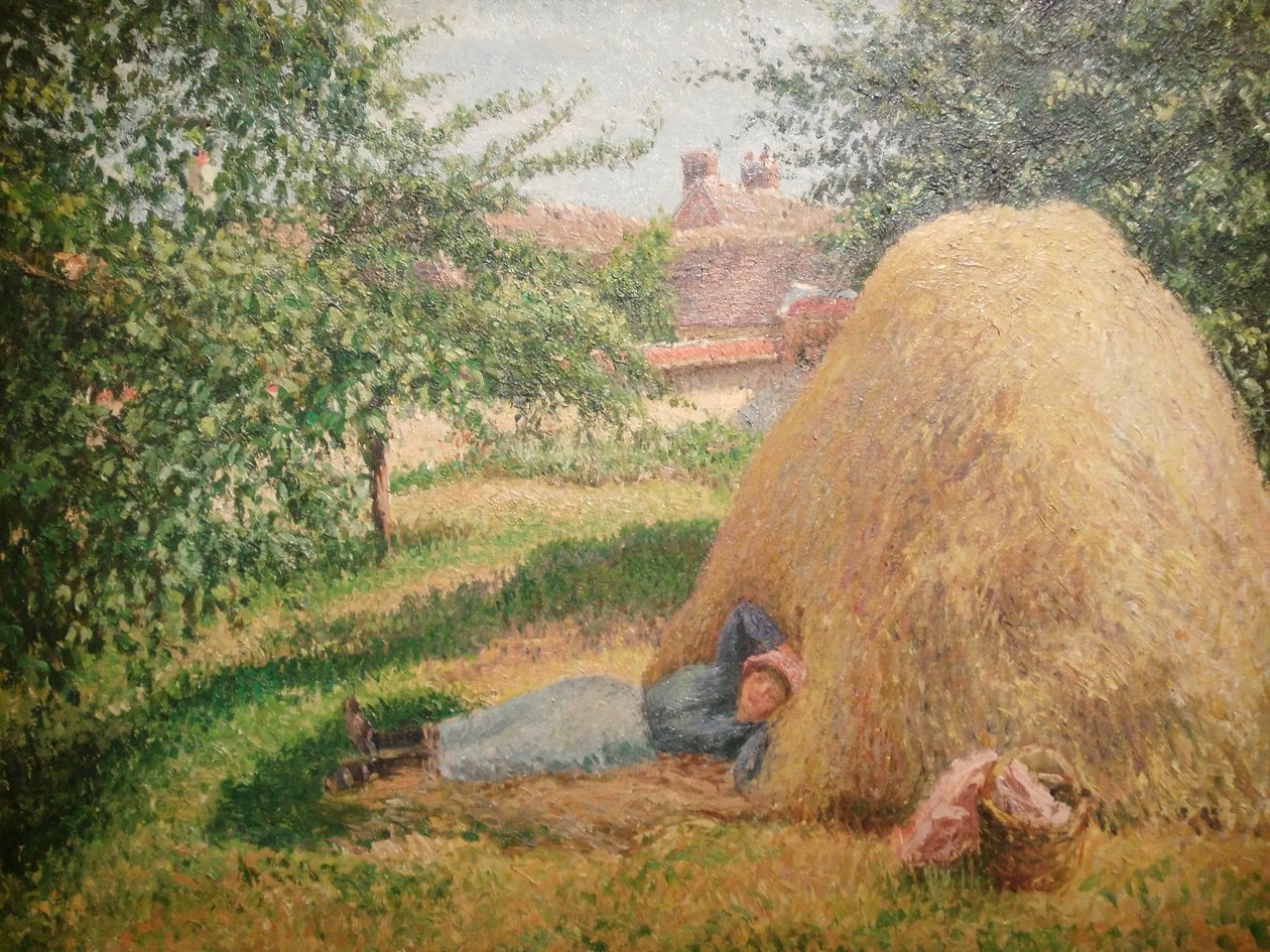 Francese: La Sieste, Éragny
Tedesco: Sieste, Éragny da Camille Pissarro