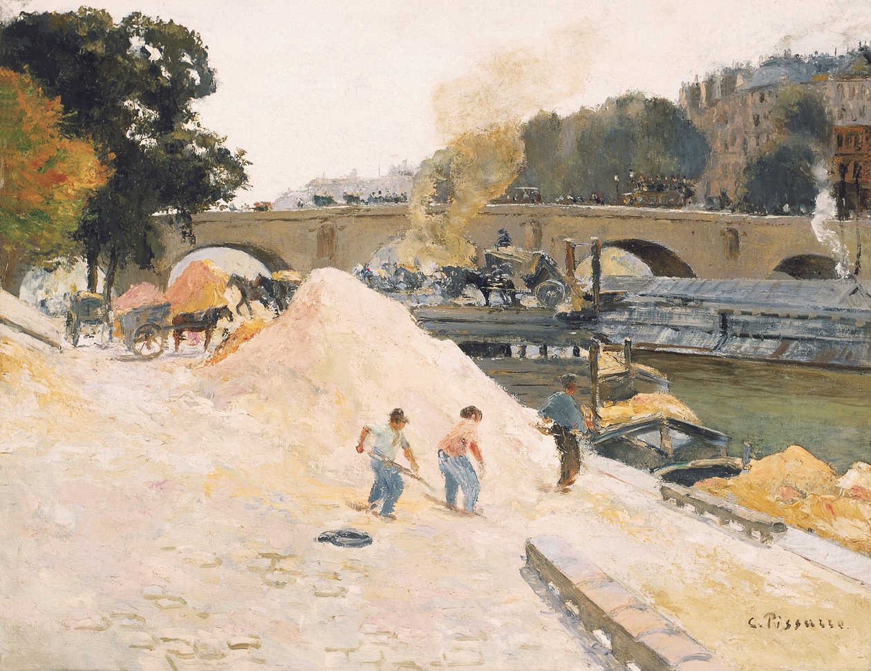 Francese: Le Pont-Marie vu depuis le quai d