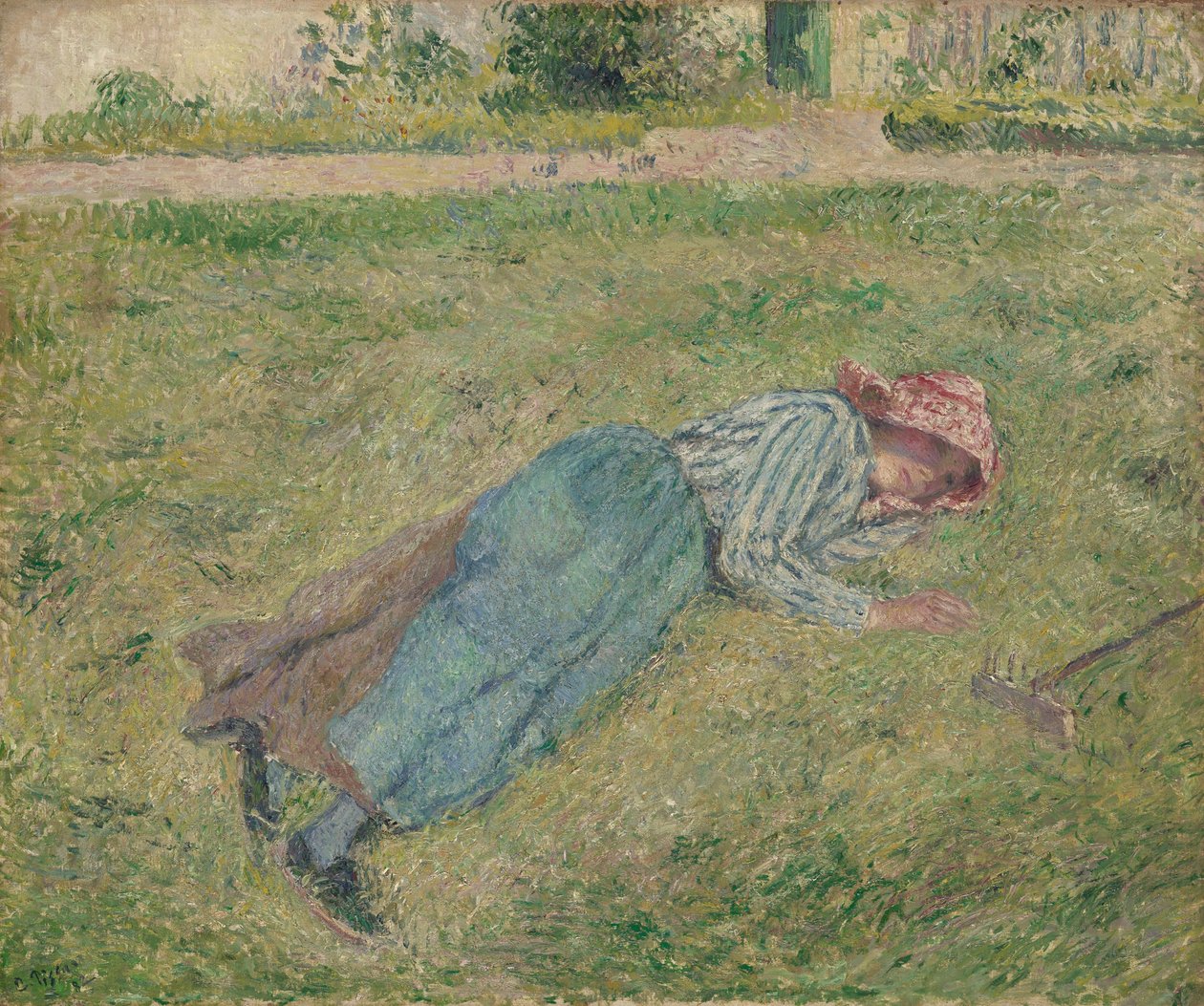 Ragazza sdraiata nell