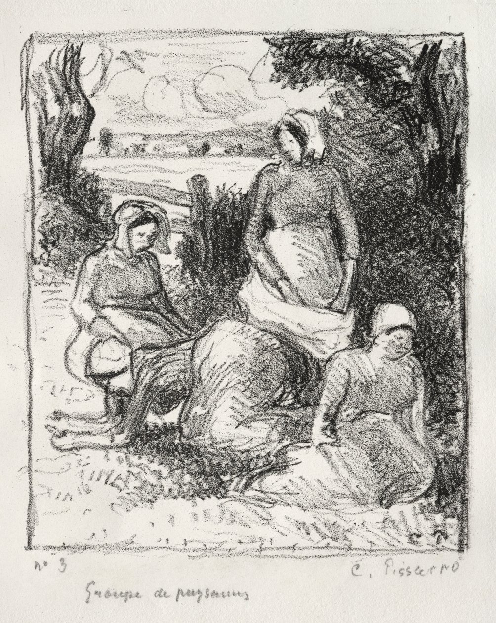 Gruppo di contadini da Camille Pissarro