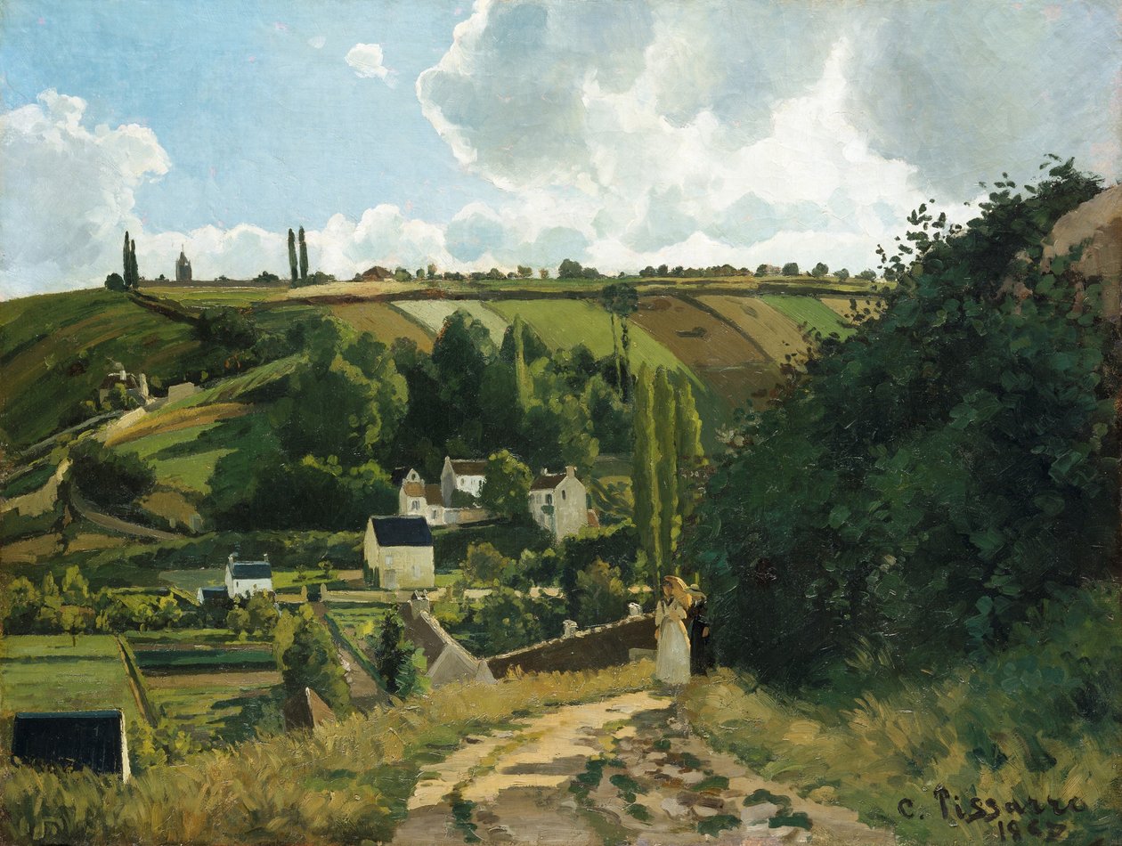Collina di Jalais a Pontoise da Camille Jacob Pissarro