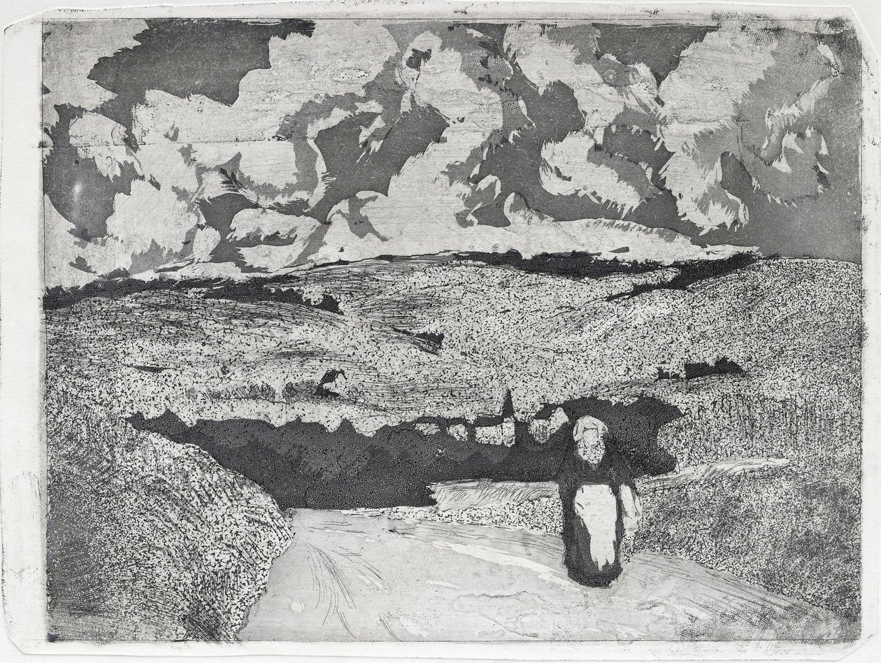 La donna sulla strada, 1879 da Camille Pissarro