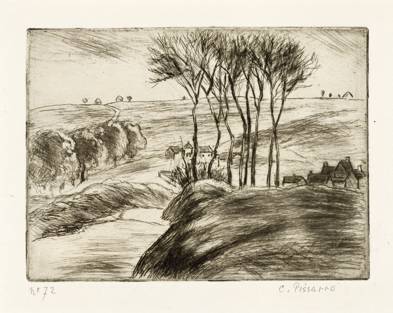 Paesaggio a Osny da Camille Jacob Pissarro