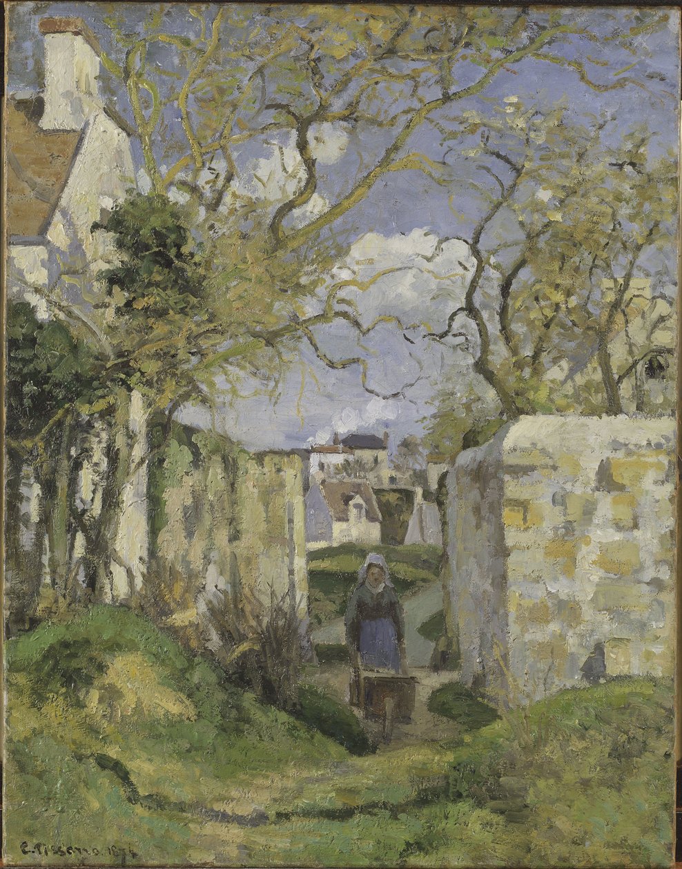 Paesaggio vicino a Pontoise da Camille Jacob Pissarro