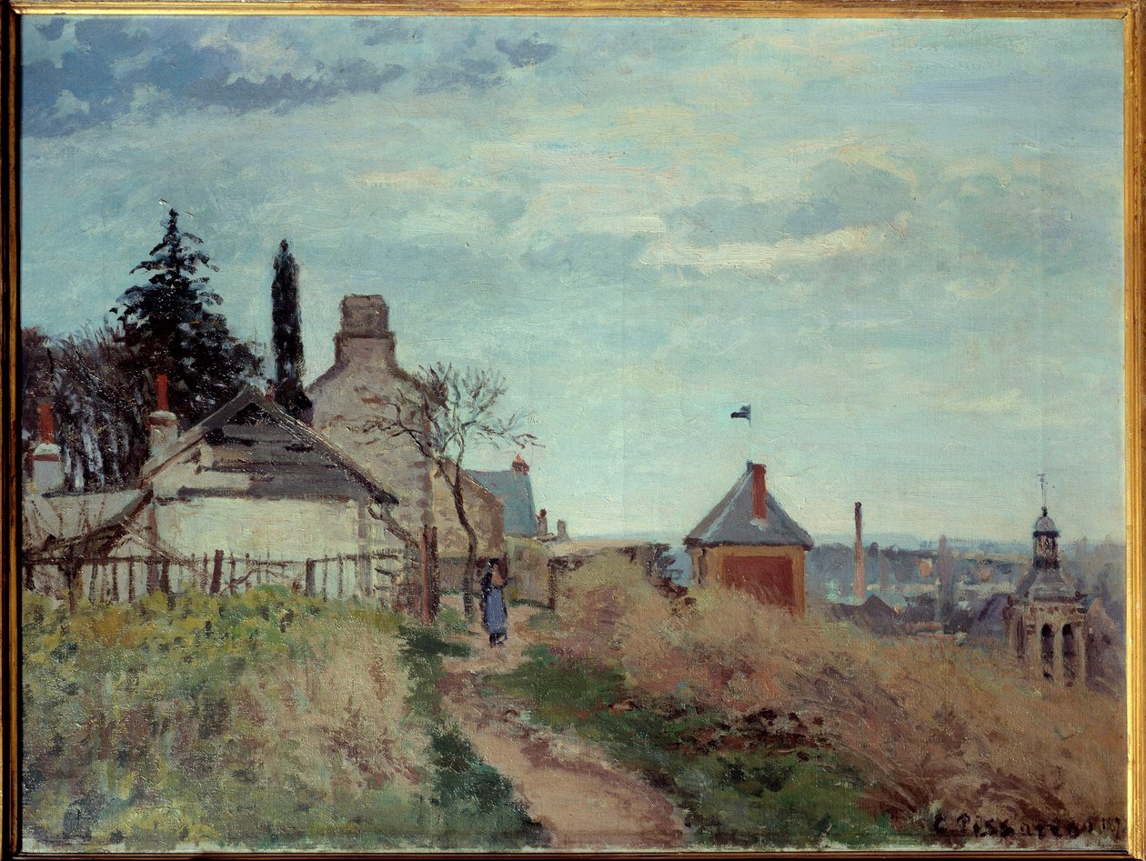 Il palazzo di giustizia a Pontoise da Camille Jacob Pissarro