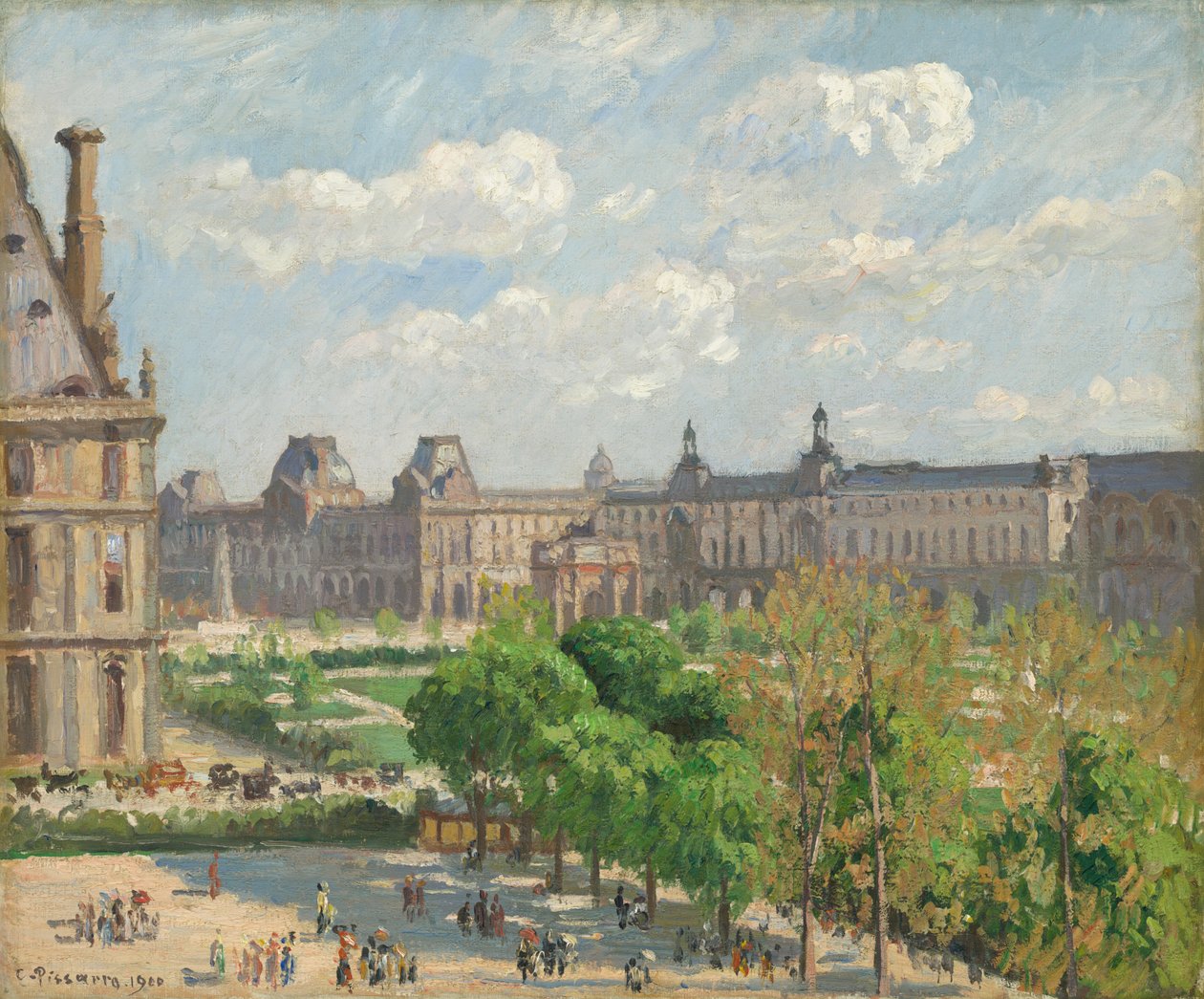 Place du Carrousel, Parigi da Camille Pissarro