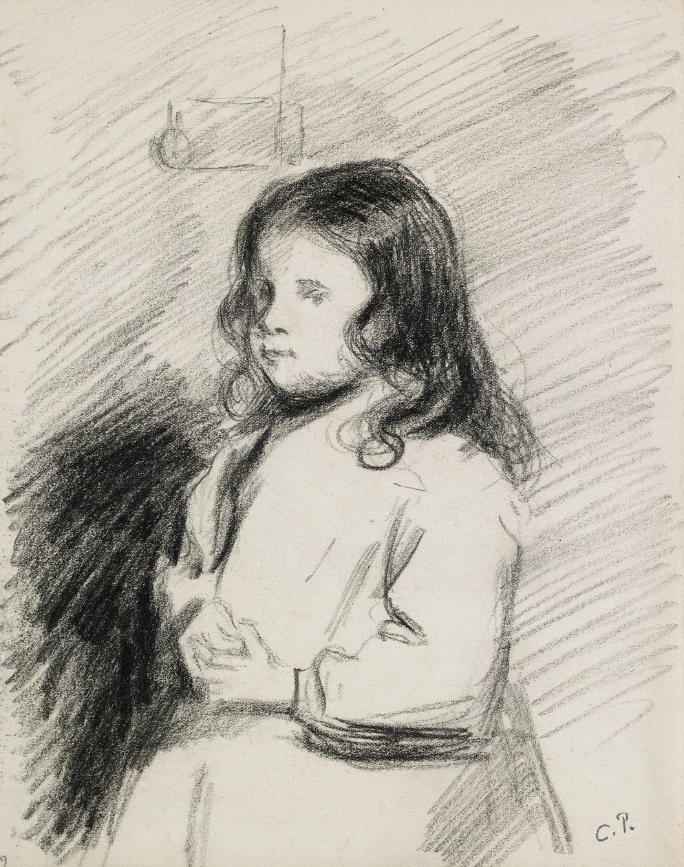 Ritratto di Ludovic-Rodo Pissarro 1878-1952, c1883-1884 da Camille Pissarro