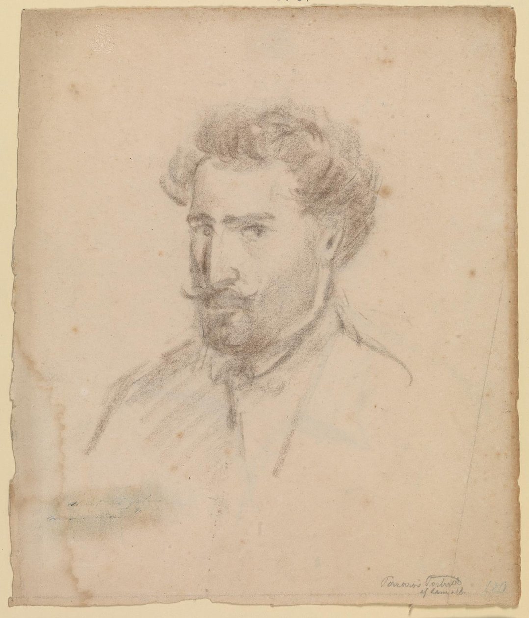 Autoritratto, profilo a tre quarti a sinistra (Caracas (?) 1853/54) da Camille Pissarro