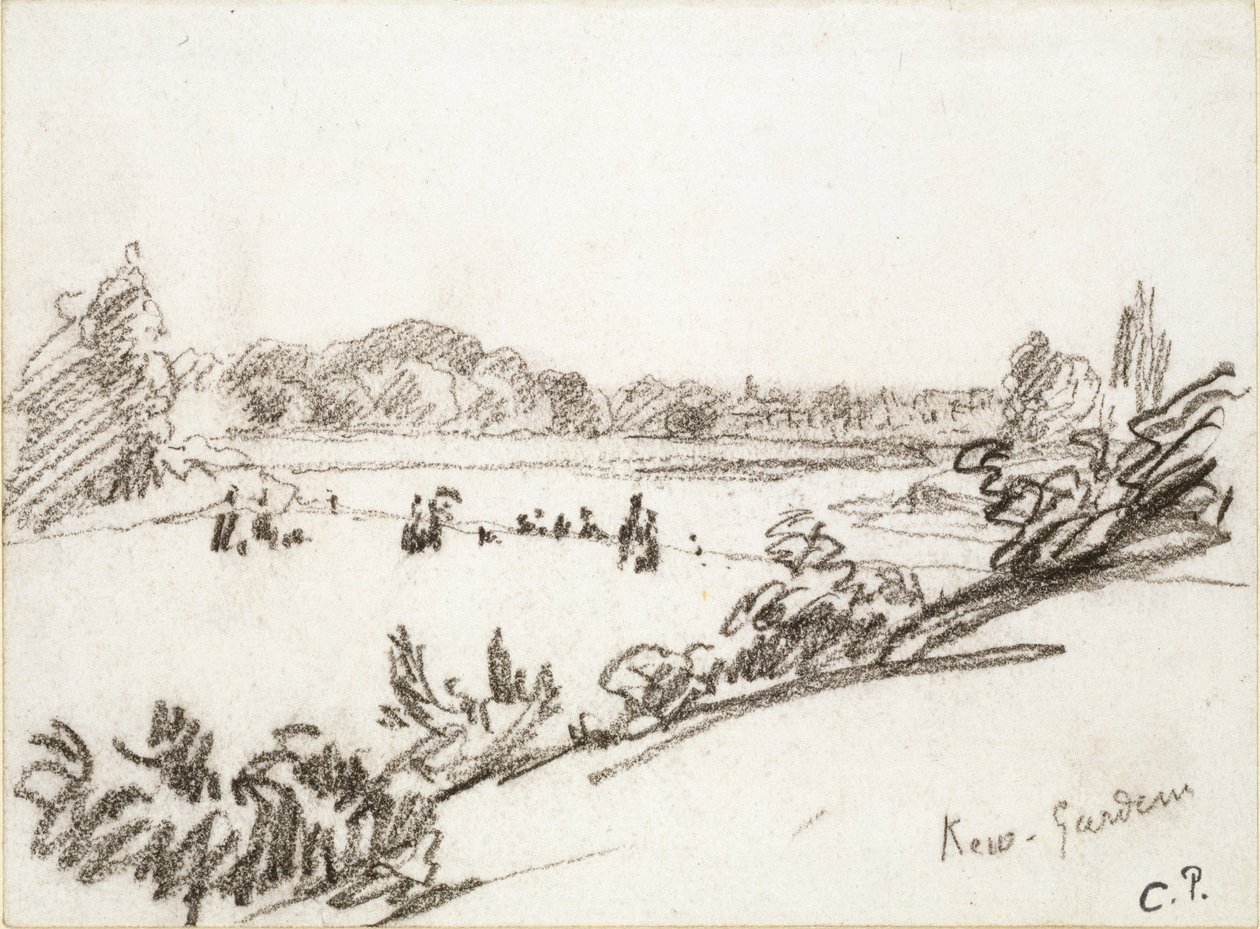 Studio dei giardini di Kew da Camille Pissarro