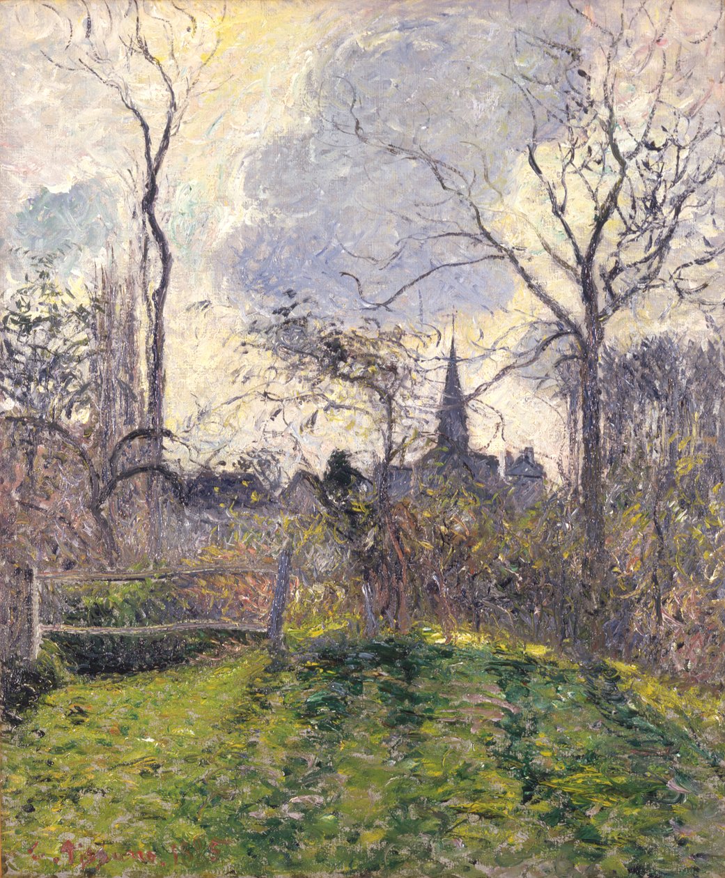 Il campanile di Bazincourt da Camille Pissarro