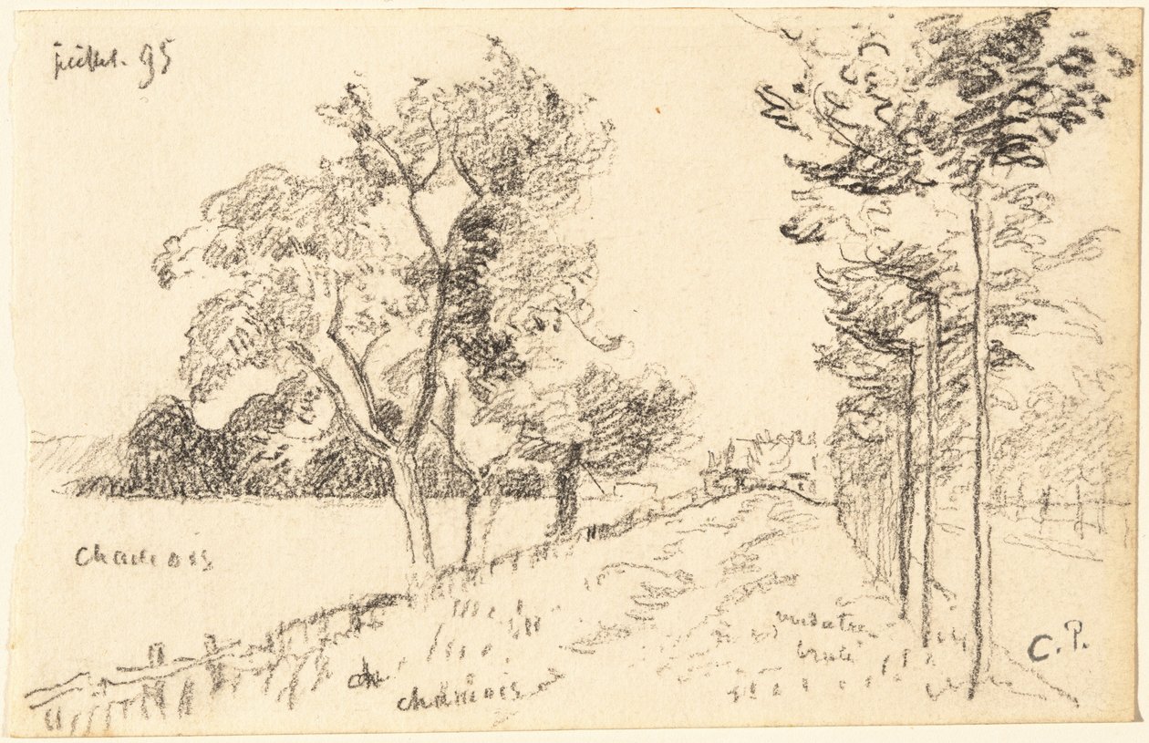 Il vialetto da Camille Pissarro