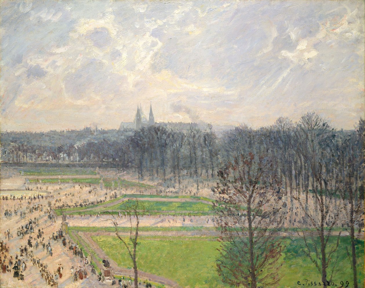 Il Giardino delle Tuileries in un Pomeriggio d