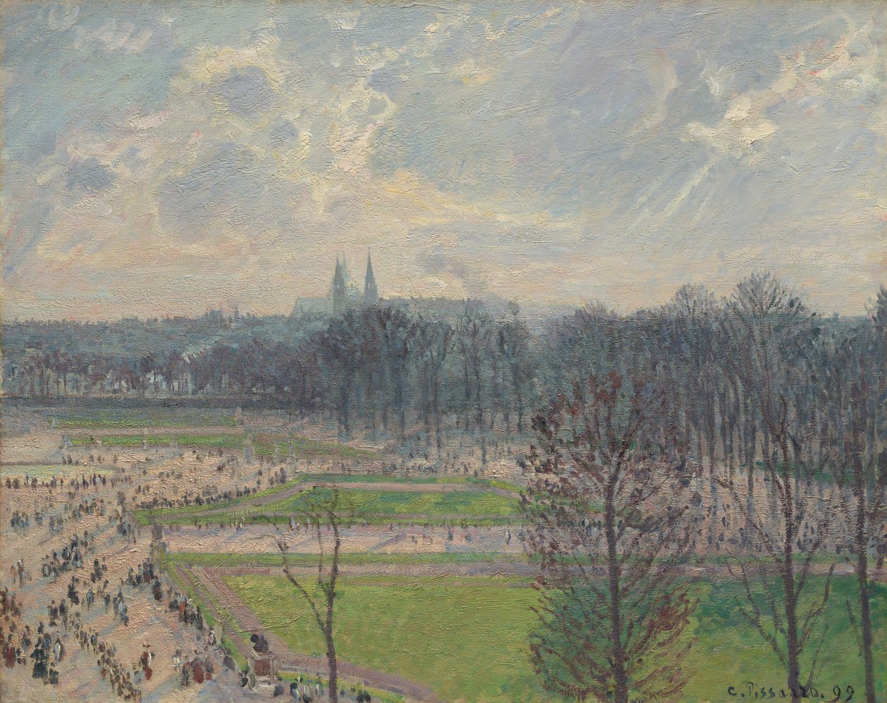Il Giardino delle Tuileries in un Pomeriggio Invernale, 1899 da Camille Jacob Pissarro