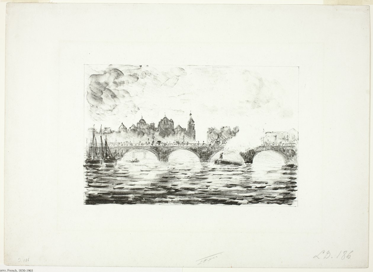 Le Case del Parlamento, Londra da Camille Pissarro