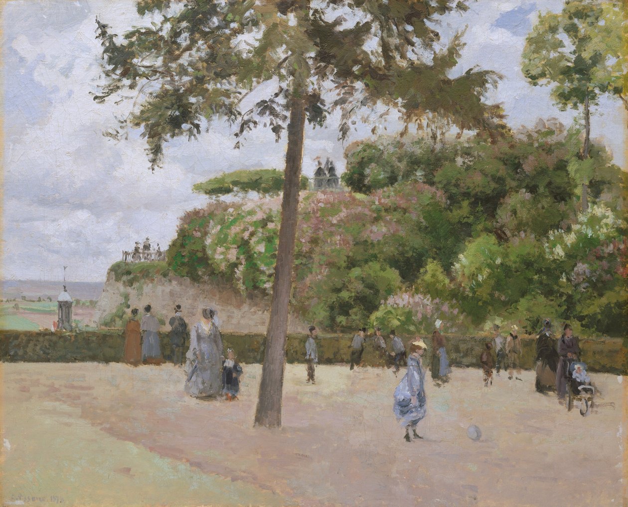 Il Giardino Pubblico a Pontoise, 1874 da Camille Jacob Pissarro
