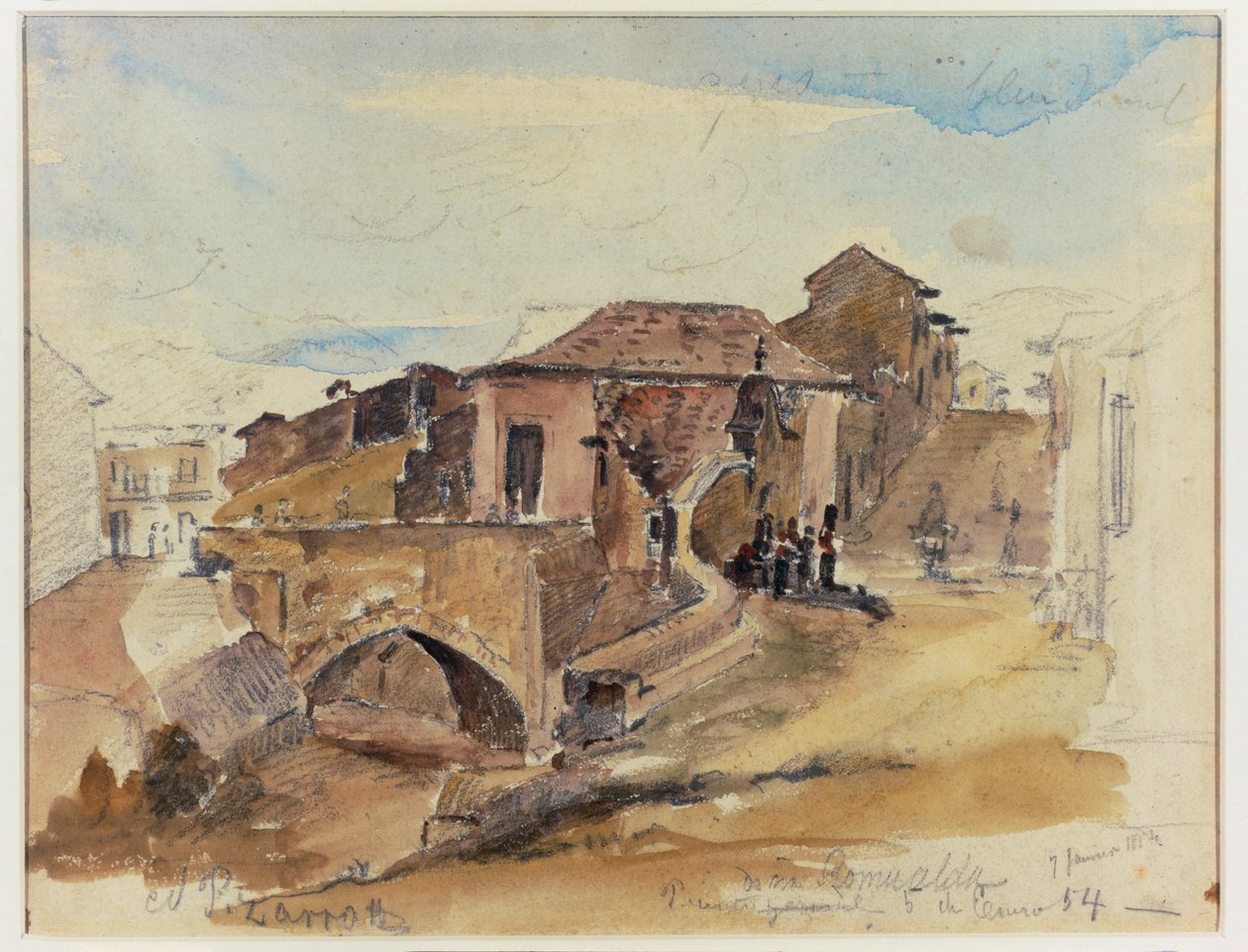 Il ponte di Dona Romualda Caracas, Venezuela 1854 ... da Camille Pissarro