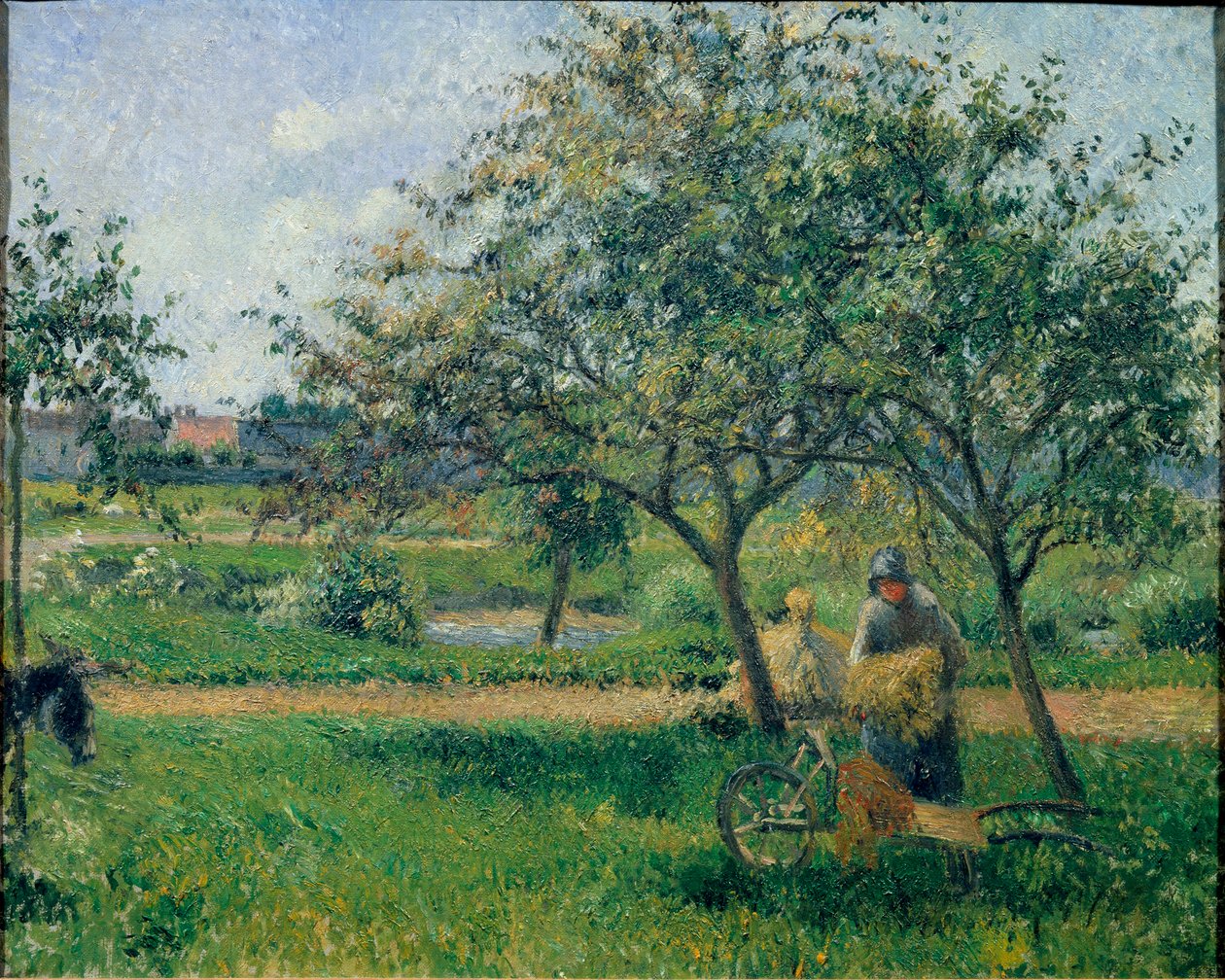 La carriola, frutteto, ca 1881 da Camille Jacob Pissarro
