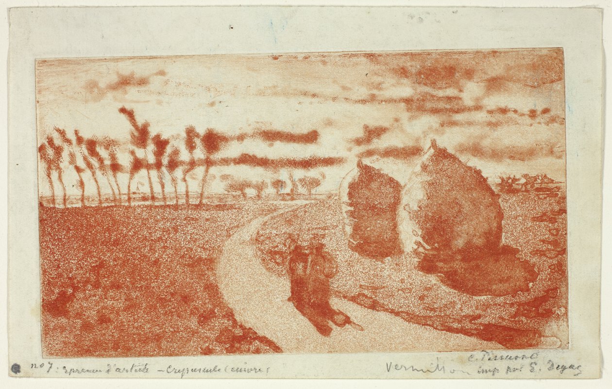 Crepuscolo con covoni di fieno da Camille Pissarro