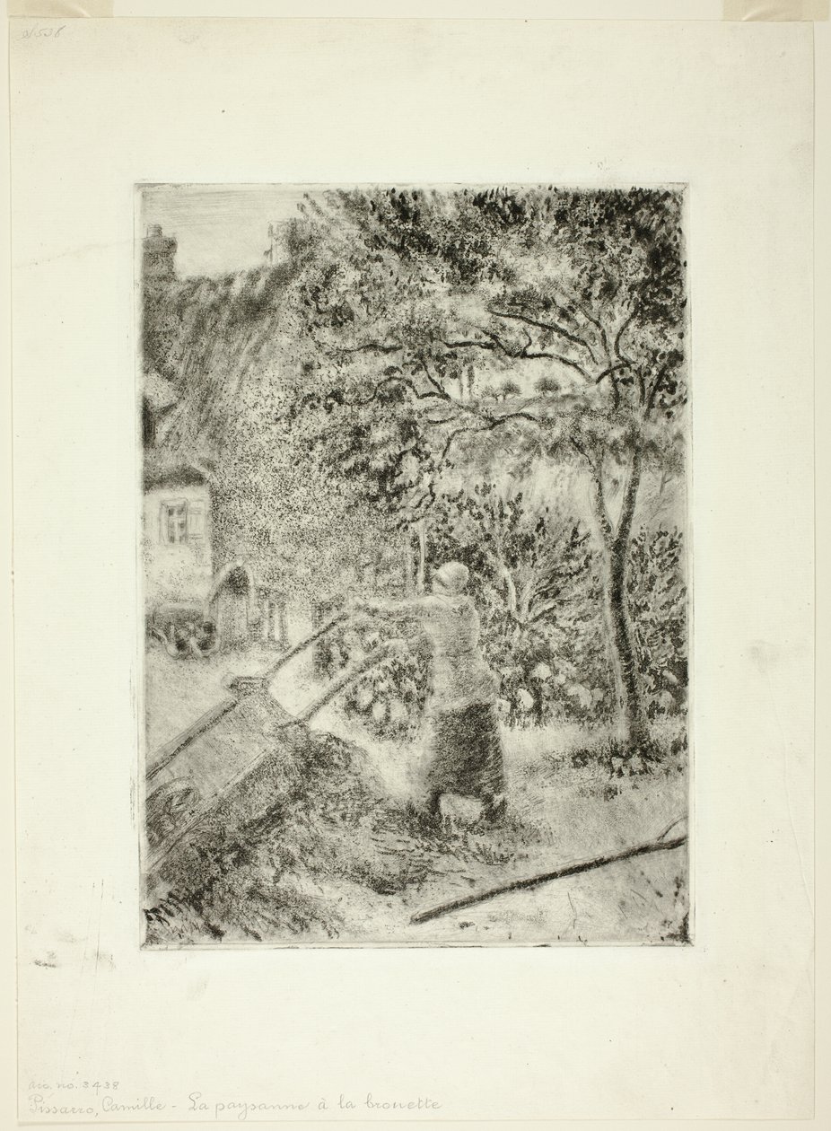 Donna che svuota una carriola da Camille Pissarro