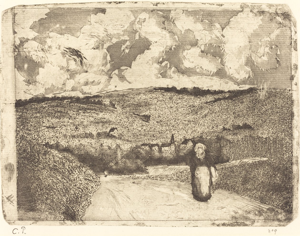 Donna sulla Strada da Camille Pissarro