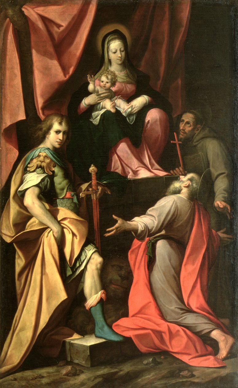 Madonna col Bambino con San Vitale, San Girolamo e San Francesco da Camillo Procaccini
