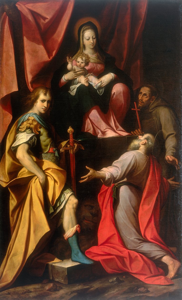Madonna con Bambino e Santi Vitale e Girolamo, opera di Camillo Procaccini, conservata alla Galleria Estense di Modena da Camillo Procaccini