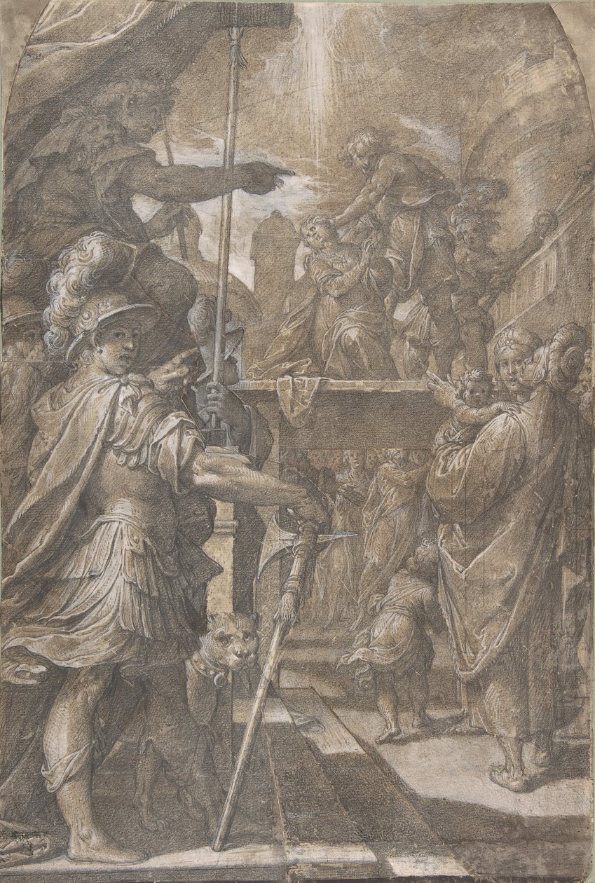 Martirio di una santa femminile Agnese da Camillo Procaccini