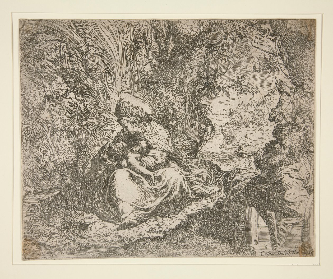 Riposo durante la fuga in Egitto da Camillo Procaccini