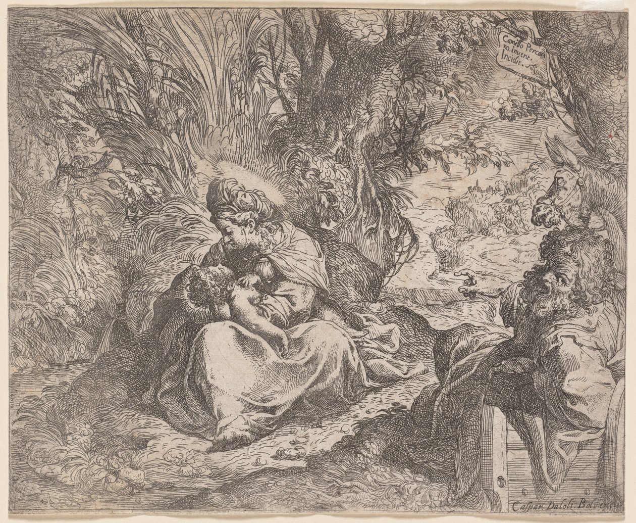 Il riposo durante la fuga in Egitto da Camillo Procaccini