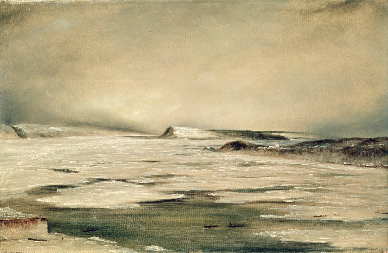 Il San Lorenzo da Quebec, 1847 da Canadian School